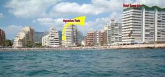 SPAIN COSTA BLANCA CALPE APARTMENT ON LEVANTE BEACH FRONT WITH POOL AND GARDEN