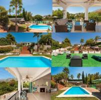 Huge villa home in Mijas, with income from 4 apartments ( circa 500 Euro per night ), pool,