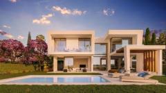 New development in Marbella, nice Villas with views over golf course and sea