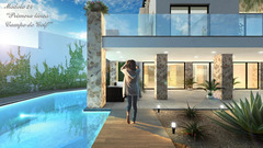 Villa on the first line of the La Marquesa Golf course