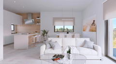 New build First-line Golf Apartments with private garden or solarium in Pilar de la Horadada,
