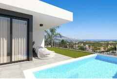 Property in Spain. New villa with sea views from builder in Polop,Costa Blanca,Spain