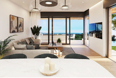 Property in Spain. New villa with sea views from builder in Polop,Costa Blanca,Spain
