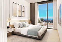 Property in Spain. New villa with sea views from builder in Polop,Costa Blanca,Spain