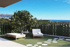 Property in Spain, New townhouse sea views from bulder in La Nucia,Costa Blanca,Spain