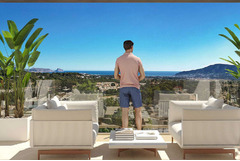 Property in Spain, New townhouse sea views from bulder in La Nucia,Costa Blanca,Spain