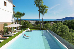 Property in Spain, New townhouse sea views from bulder in La Nucia,Costa Blanca,Spain